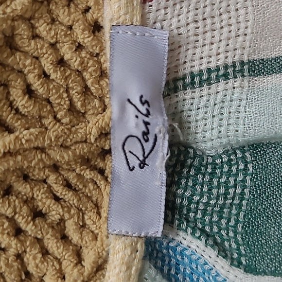 Rails 'Becca' Long-Sleeve Faux-Wrap Dress in Cusco Stripe - Size S - Picture 7 of 10